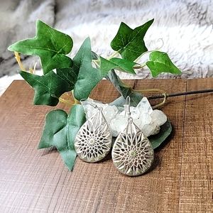 Silver & Teardrop Earrings